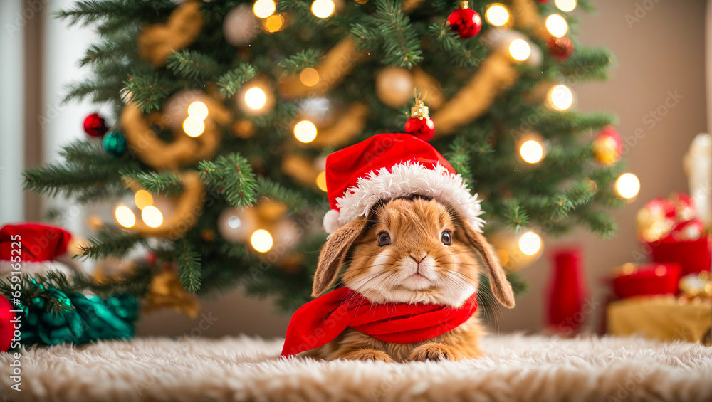 Cute cartoon rabbit at home Cute cartoon rabbit at home