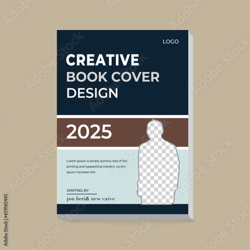 Modern  and  Business Book Cover Design , theme book cover template A4 size book cover template for annual report, magazine,  photo