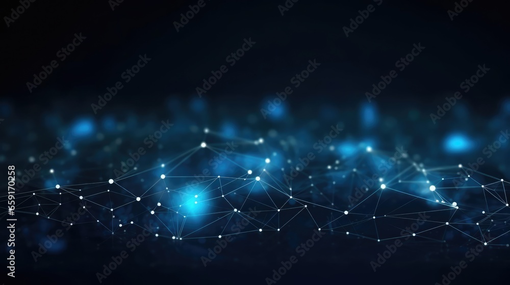 Obraz premium Technology Network Background