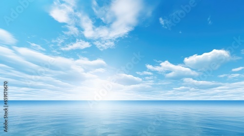 blue sky ocean 