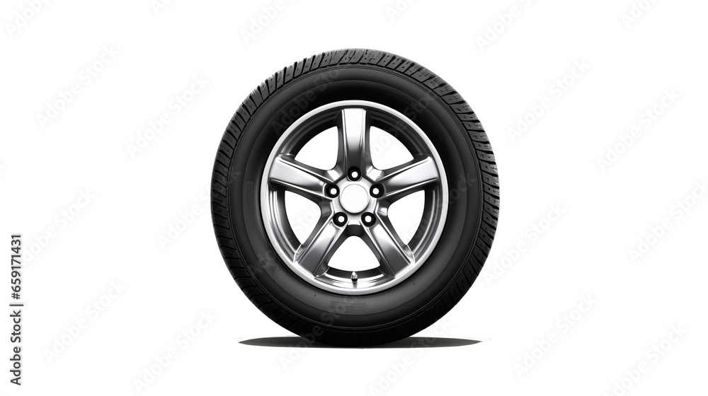 Obraz premium Car tires isolated transparent background