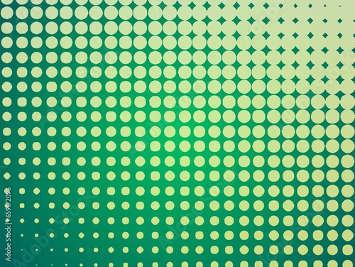 Polka dot pattern with two shades of green. Background with repeating circles.