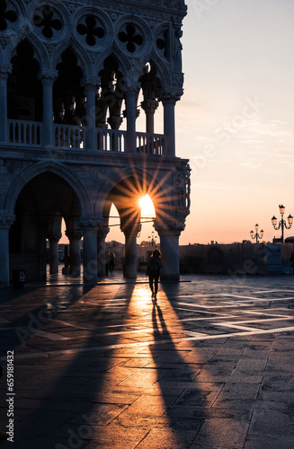 sunrise in Venice Italy at San Marco square © Agata Kadar
