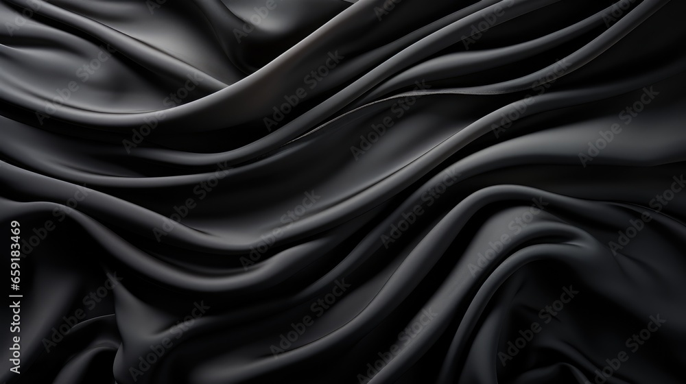 Black fabric background stock photography - obrazy, fototapety, plakaty 