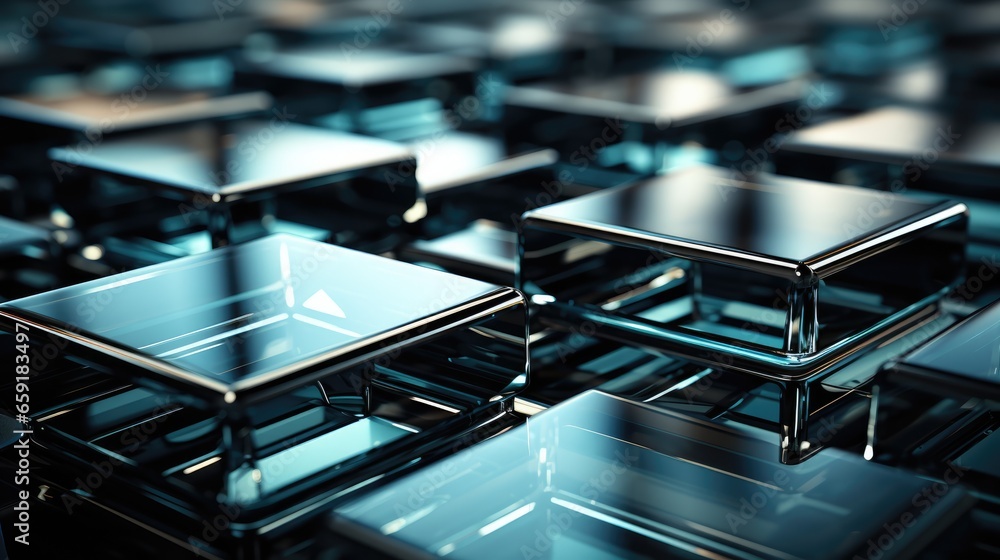 Obraz premium Black glass plates background stock photography