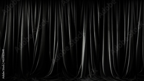 Black velvet curtain stock photography