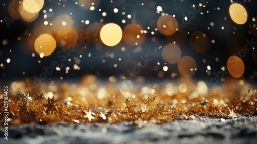 Golden snow winter background stock photography © 4kclips