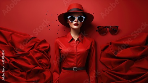Red fashion background stock photography