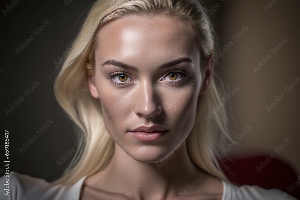 Radiant Confidence: A Determined Young Woman's Journey to Self-Assured Success, ai generative Radiant Confidence: A Determined Young Woman's Journey to Self-Assured Success, ai generative