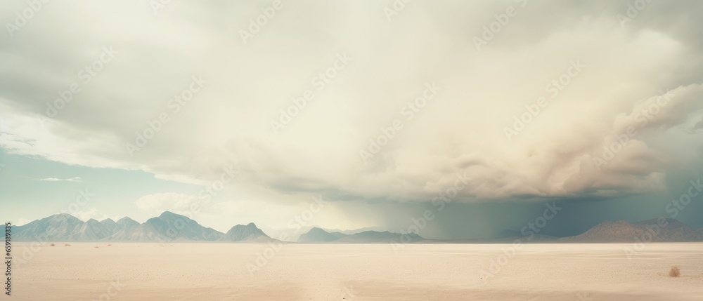 Snapshot of a White and Pastel Colored Desert Storm