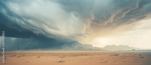 Desert Storm Captured in a Photo, Exhibiting White and Pastel Hues © Yago