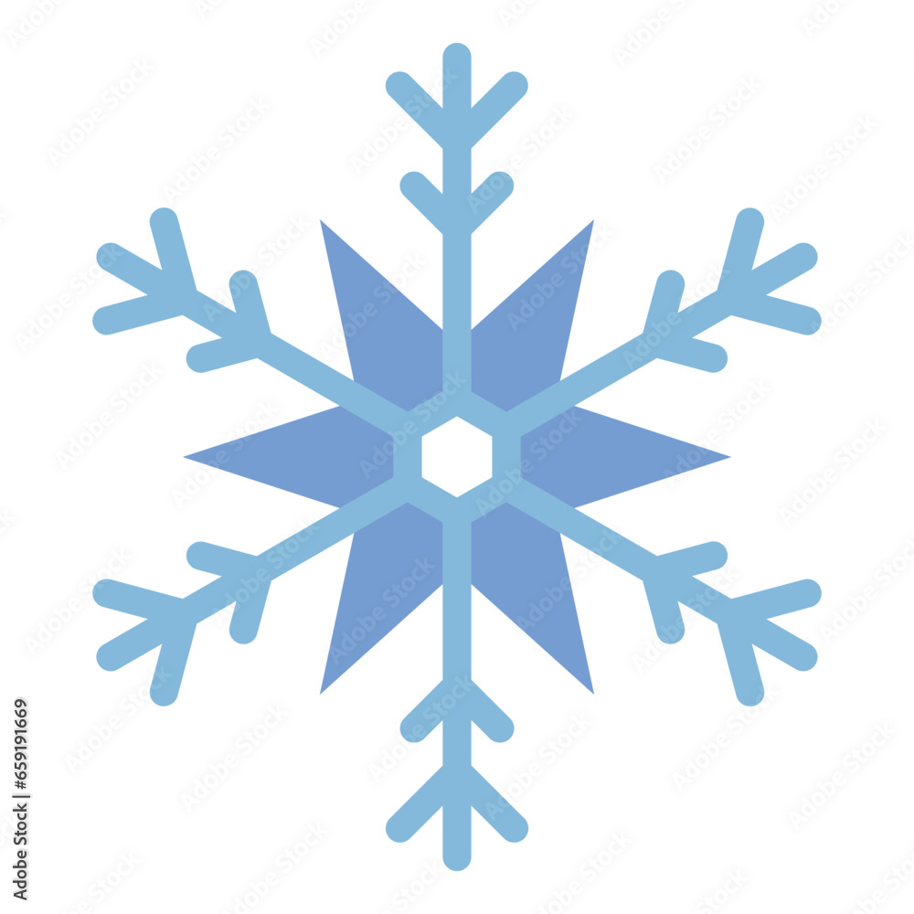 Winter snowflake flat icon Winter snowflake flat icon