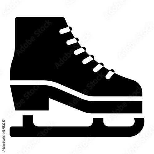 Boots of Ice Skate solid glyph icon