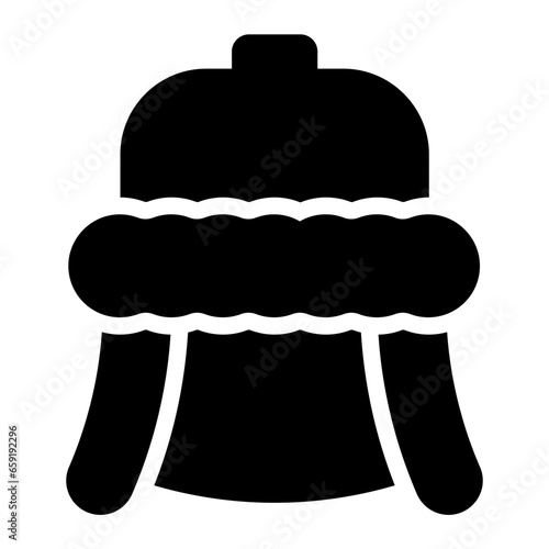 Earflaps Winter Hat solid glyph icon