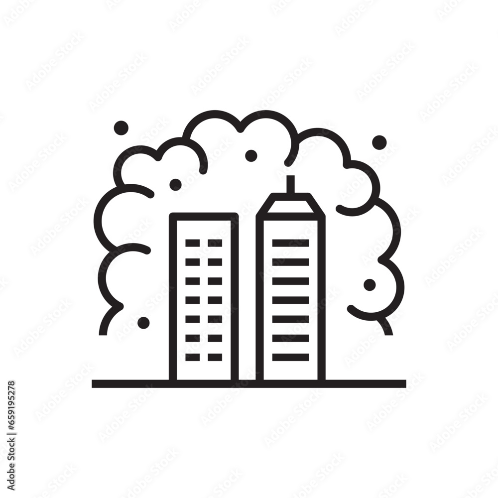 Obraz premium City Air Pollution