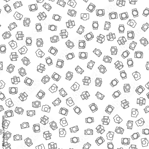 Photo Cameras Seamless Pattern for printing, wrapping, design, sites, shops, apps