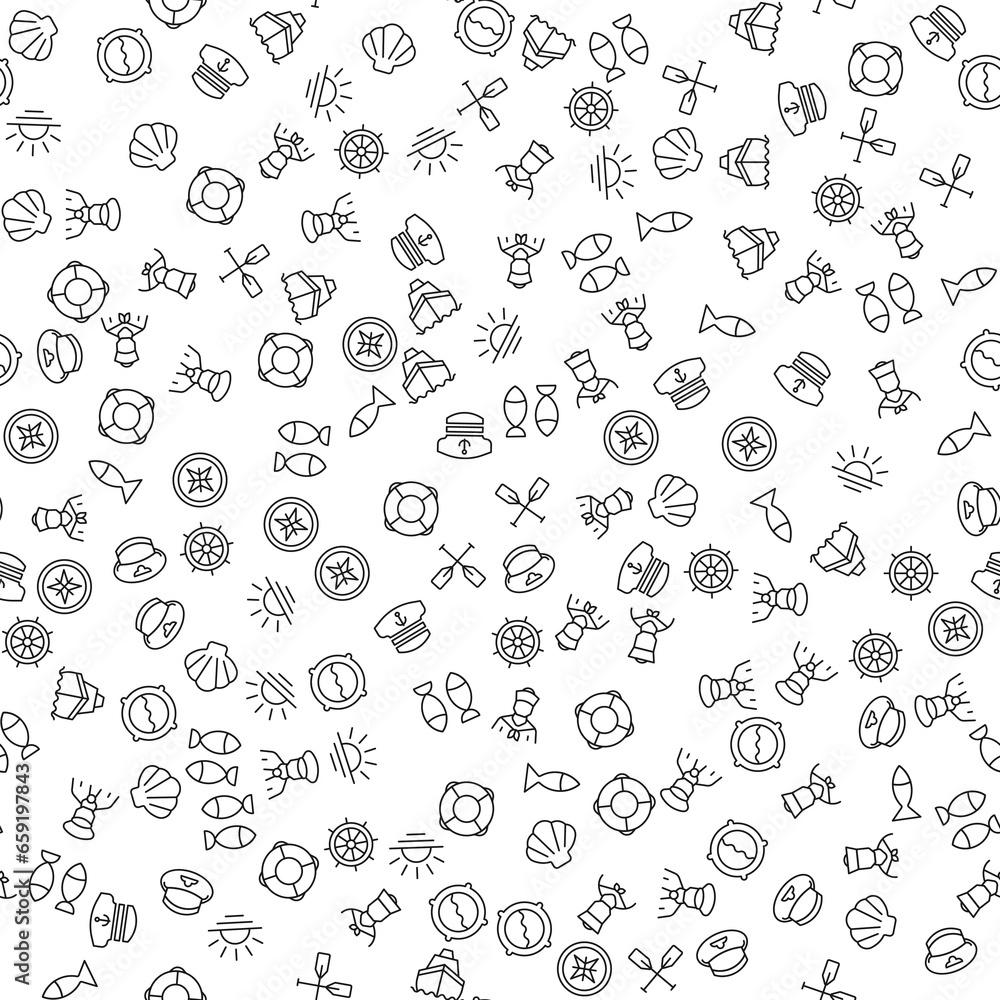 Radar, Wheelchair, Sun, Hat Seamless Pattern for printing, wrapping, design, sites, shops, apps