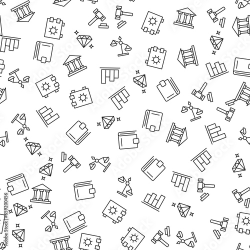 Progress bar, Scales, Bank, Diamond Seamless Pattern for printing, wrapping, design, sites, shops, apps