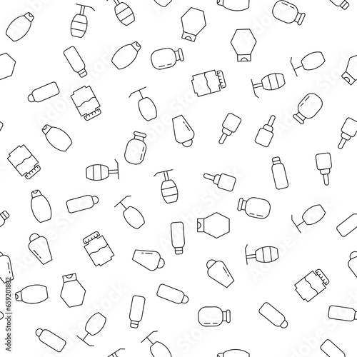 Shower Gel Seamless Pattern for printing, wrapping, design, sites, shops, apps