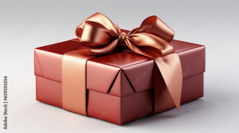 Obraz premium Gift box on isolated. Generative AI