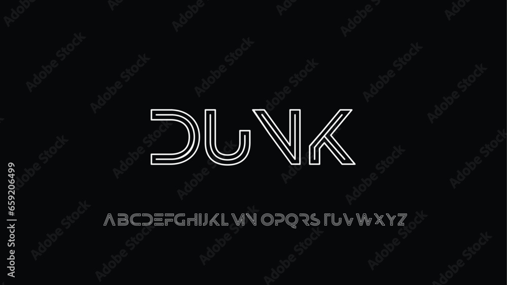 Dunk Modern Futuristic Alphabet Dunk Modern Futuristic Alphabet