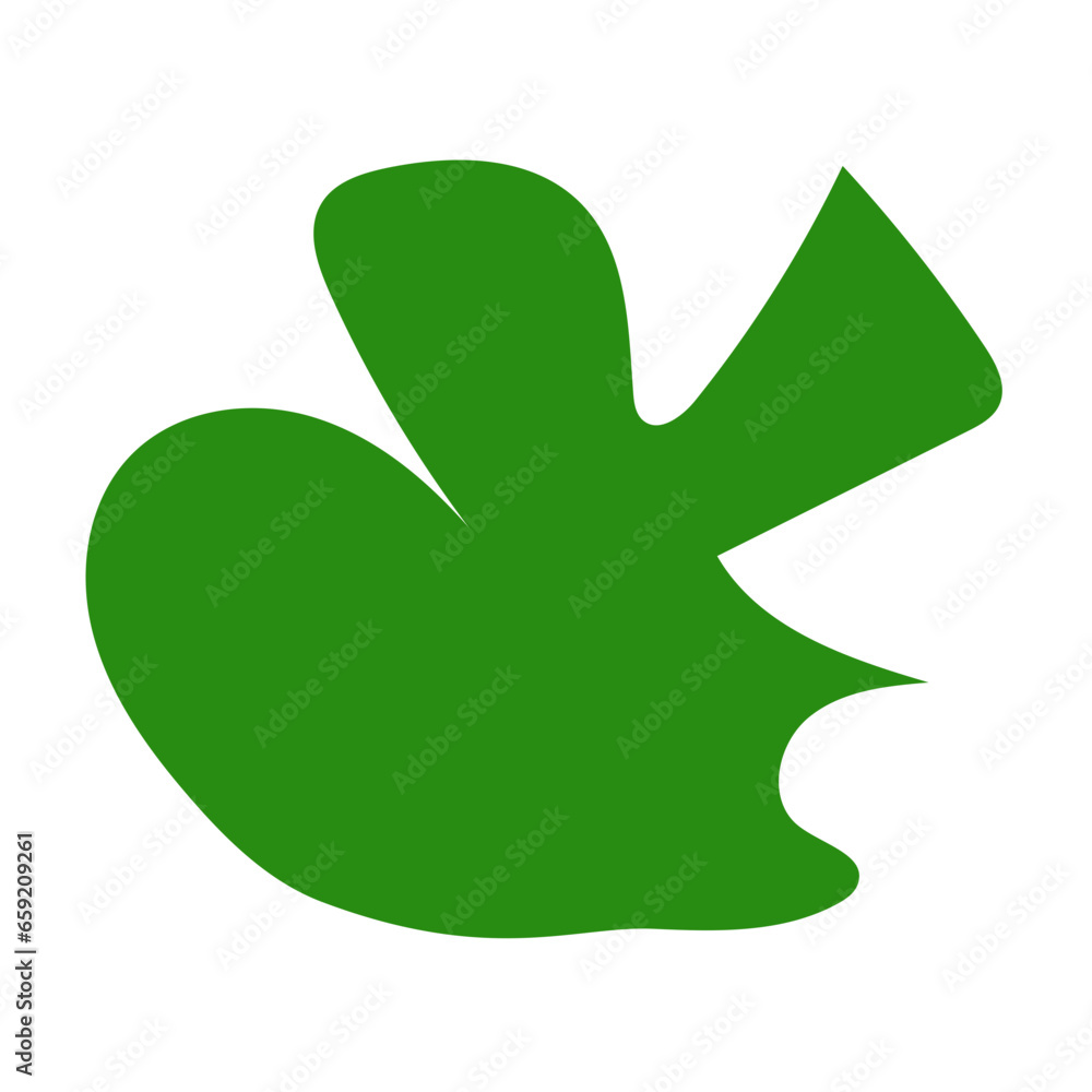 Red green abstract shapes vector decor Red green abstract shapes vector decor