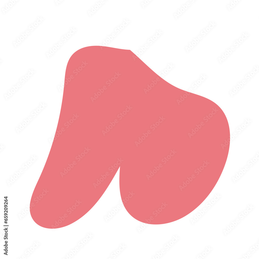 Red green abstract shapes vector decor Red green abstract shapes vector decor