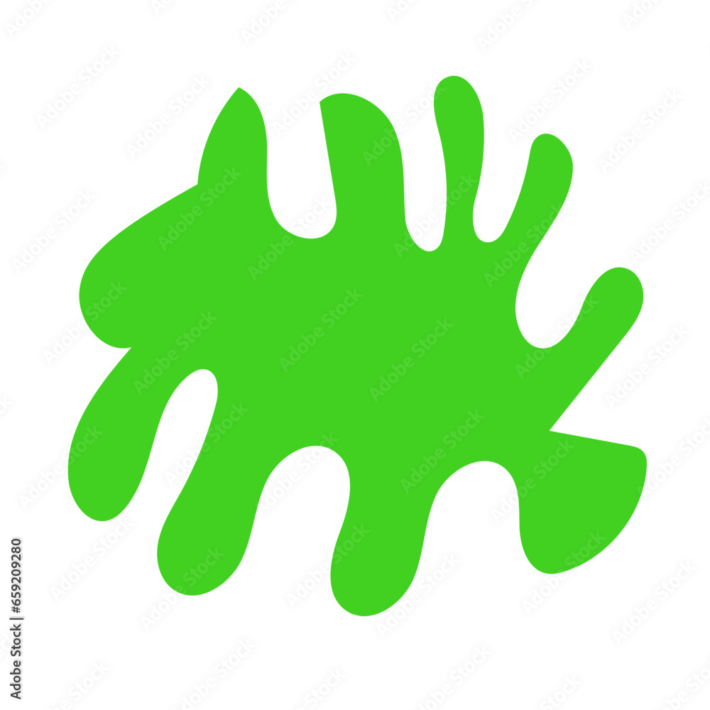 Red green abstract shapes vector decor Red green abstract shapes vector decor