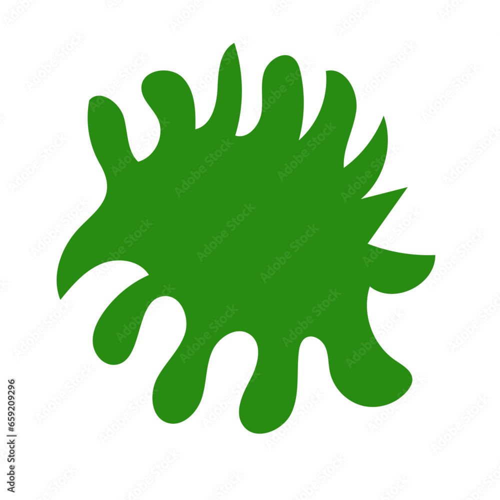 Red green abstract shapes vector decor Red green abstract shapes vector decor