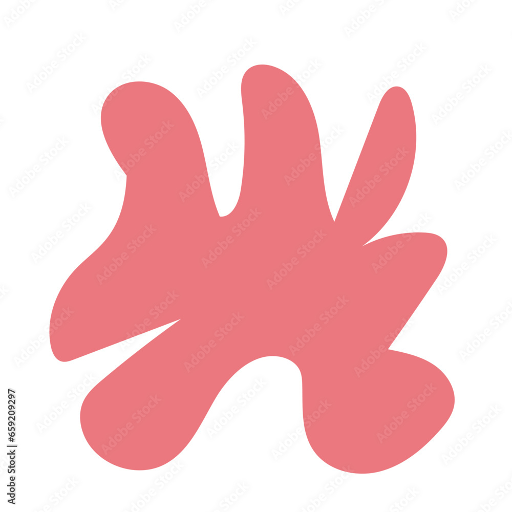 Red green abstract shapes vector decor Red green abstract shapes vector decor