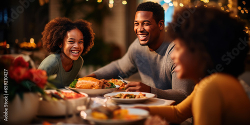 Family Thanksgiving Meal Together