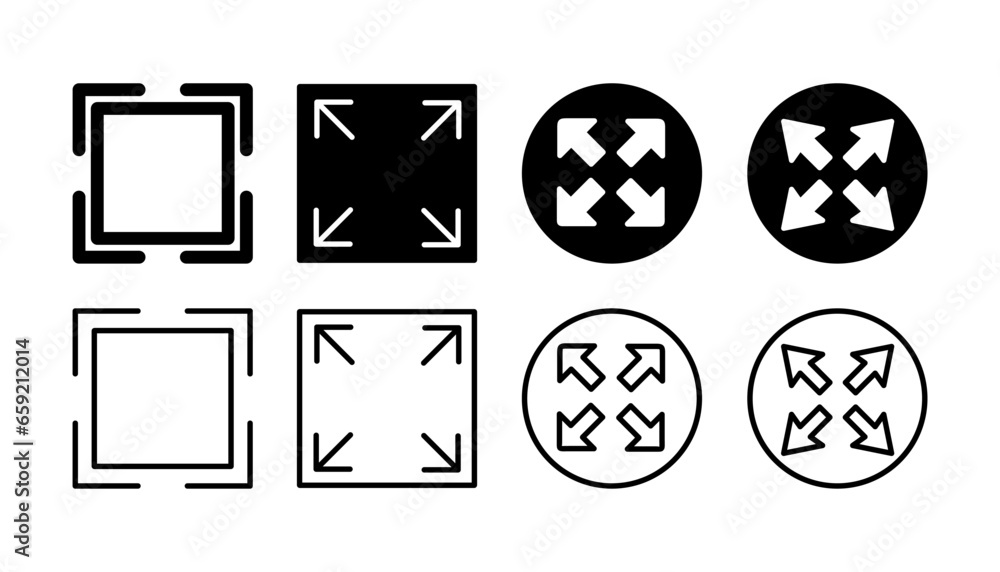 Fullscreen icon vector. expand fullscreen icon Fullscreen icon vector. expand fullscreen icon