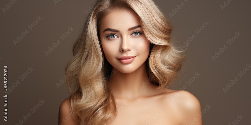 beautiful woman with perfect skin portrait, generative AI beautiful woman with perfect skin portrait, generative AI