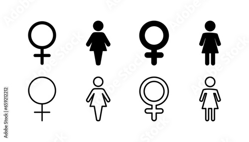 Female icon vector. toilet icon. restroom sign. gender