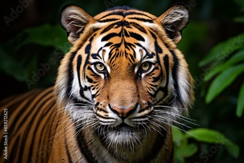 A majestic tiger in its natural habitat