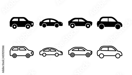 Car icon vector. Car sign. sedan © zo3listic