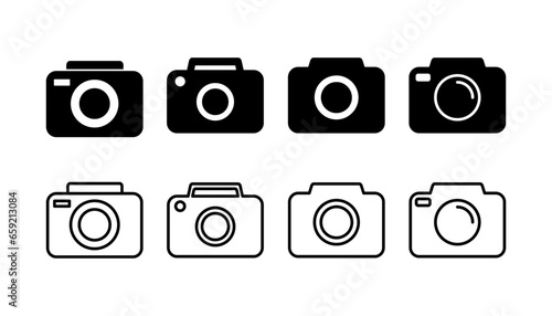 Camera Icon in trendy flat style isolated. Camera symbol web site design