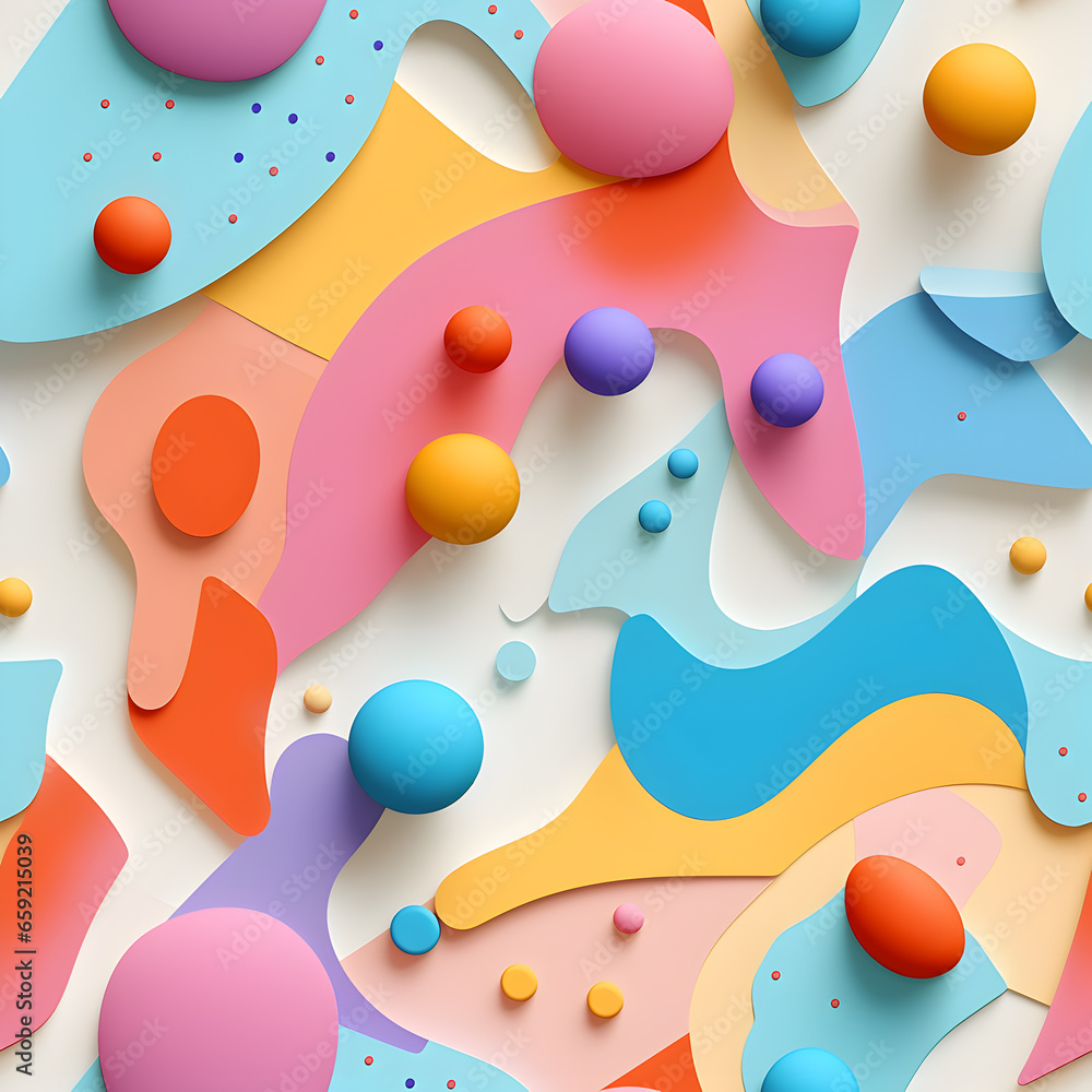 Baby abstract paper shapes background pattern soft colors Baby abstract paper shapes background pattern soft colors