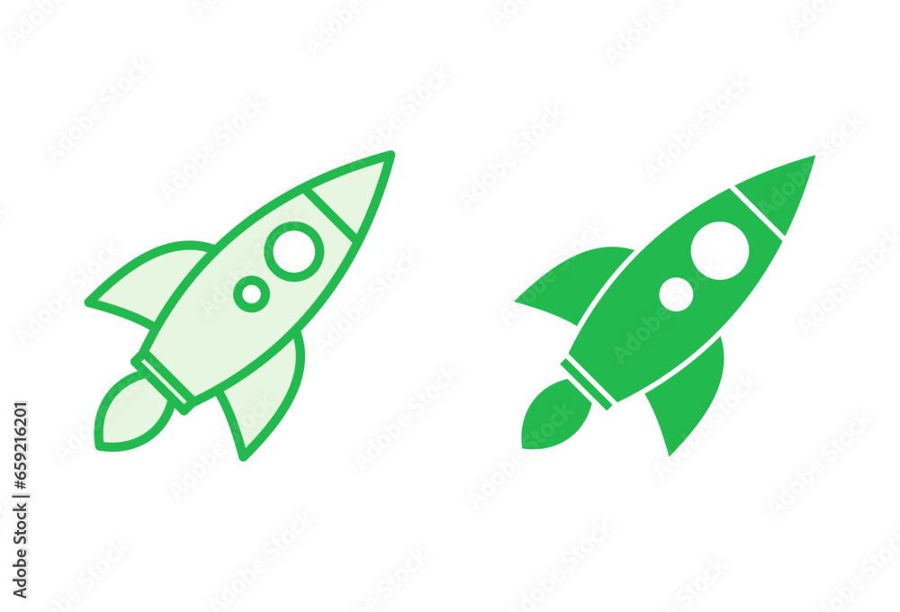Rocket icon set. Startup icon vector. Rocket icon set. Startup icon vector.
