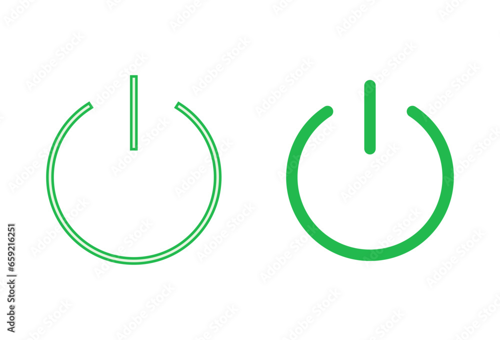 Power icon set. Power Switch Icon. Electric power