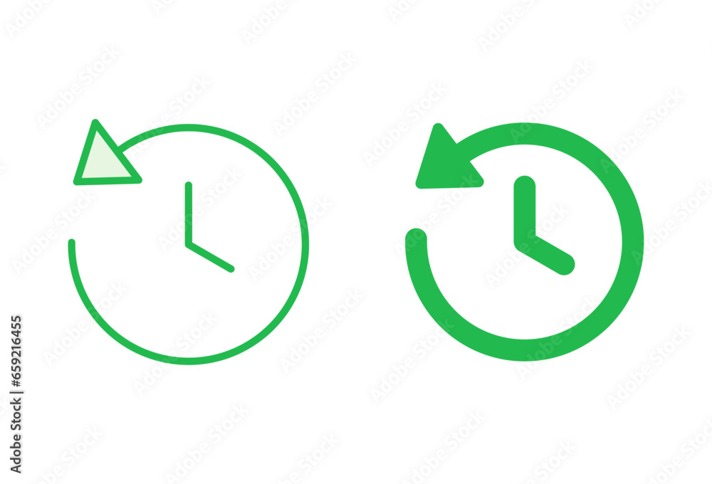 History icon set. recent event history History icon set. recent event history