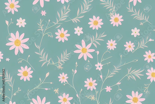 abstract flower background, generative ai