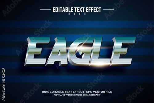 Eagle 3D editable text effect template
