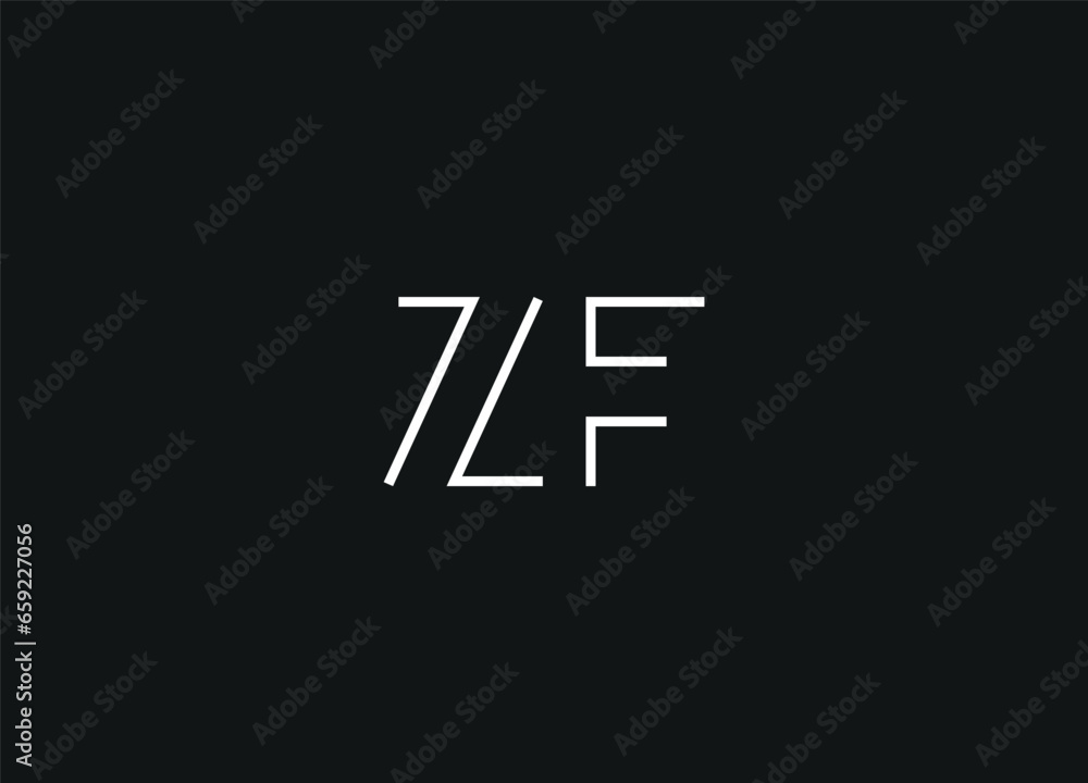 ZF initial letter logo design and monogram logo ZF initial letter logo design and monogram logo