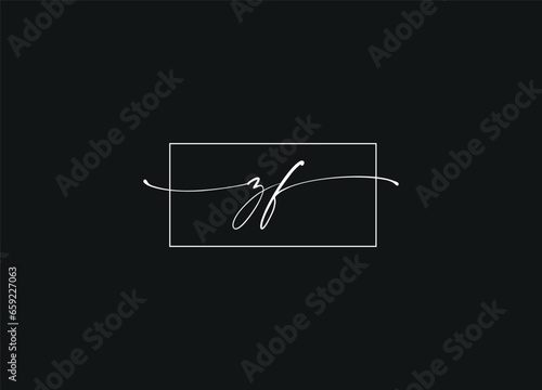 Slika na platnu ZF handwriting logo design