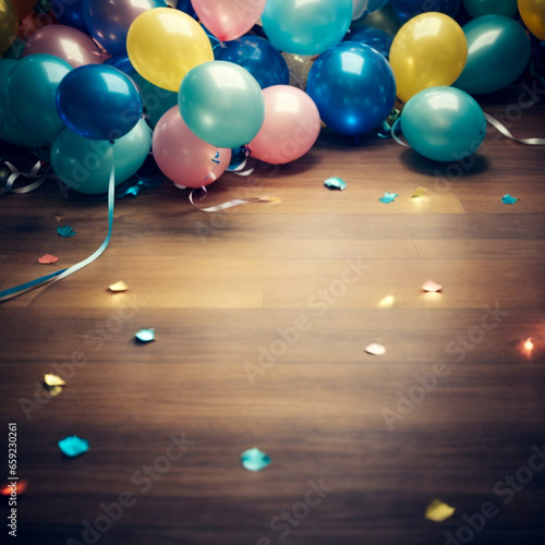balloons on the floor