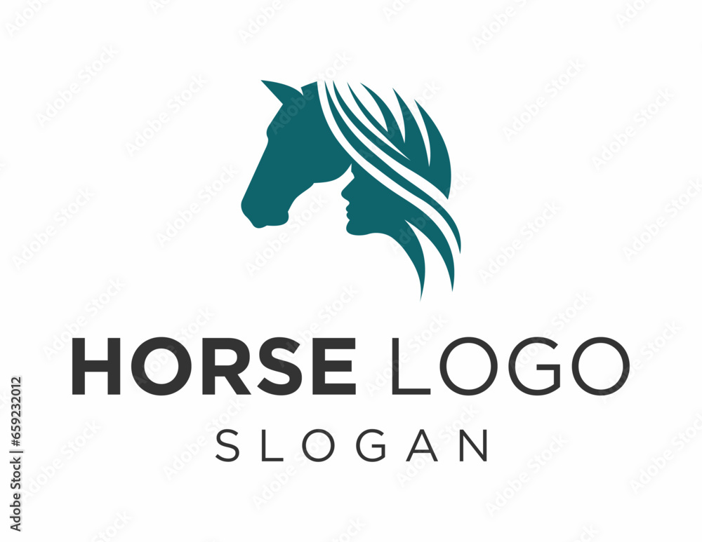 Obraz premium Logo about Horse on a white background. created using the CorelDraw application.