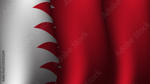 bahrain waving flag background design concept vector illustration