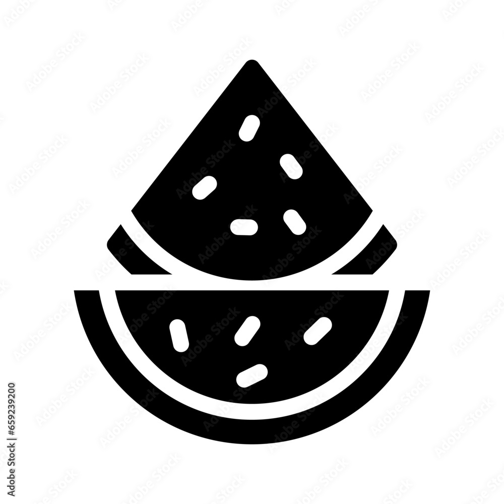 watermelon solid icon illustration vector graphic. Simple element illustration vector graphic, suitable for app, websites, and presentations isolated on white background watermelon solid icon illustration vector graphic. Simple element illustration vector graphic, suitable for app, websites, and presentations isolated on white background