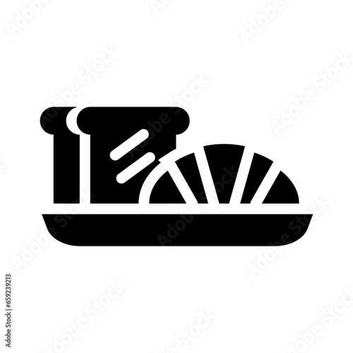 breakfast solid icon illustration vector graphic. Simple element illustration vector graphic, suitable for app, websites, and presentations isolated on white background